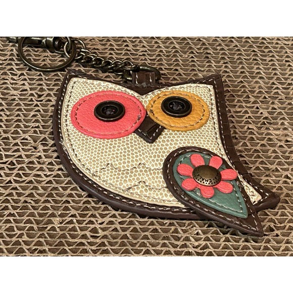 Chala Owl Keychain Coin Purse Accessory Faux Leather - Picture 2 of 4